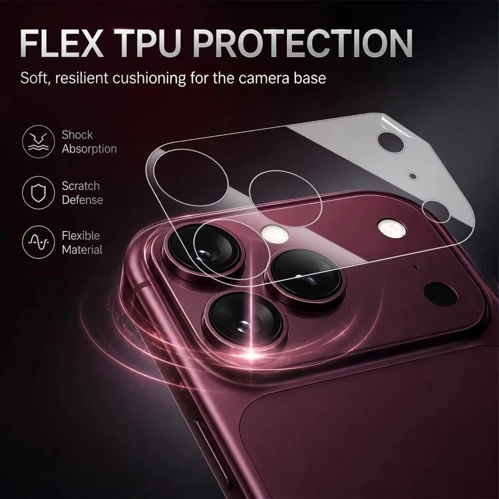 Full Cover Lens Protective Film Anti Scratch HD Camera Protector Matte Frosted Clear Lens Films for iPhone 18Pro Max/18Pro