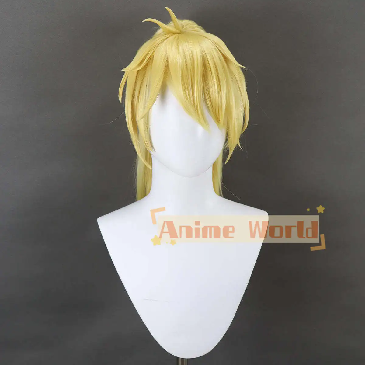 Game Xrd Ky Kiske Golden Cosplay Wig  Synthetic Hair Halloween Role Play Party Carnival Wig Cap