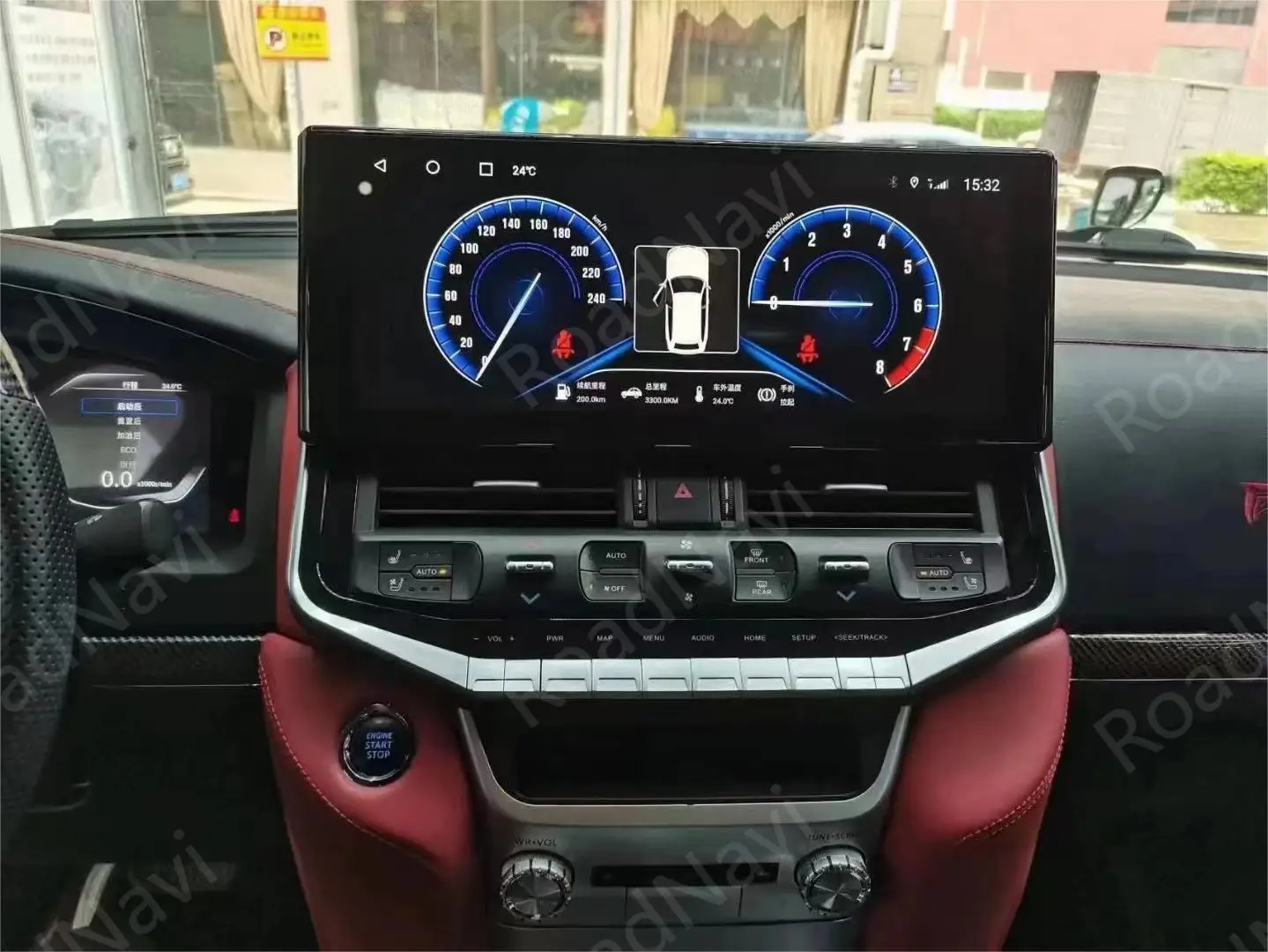 16.2 مشغل ديفيدي للسيارة لتويوتا لاند كروزر LC200 2008-2021 ترقية LC300 راديو السيارة لوحة القيادة Carplay GPS