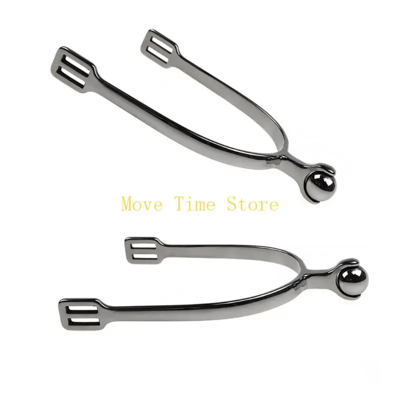 92ME Stainless Steel Horse Spurs Chrome Coated Neck Professional Cycling Gear for Men