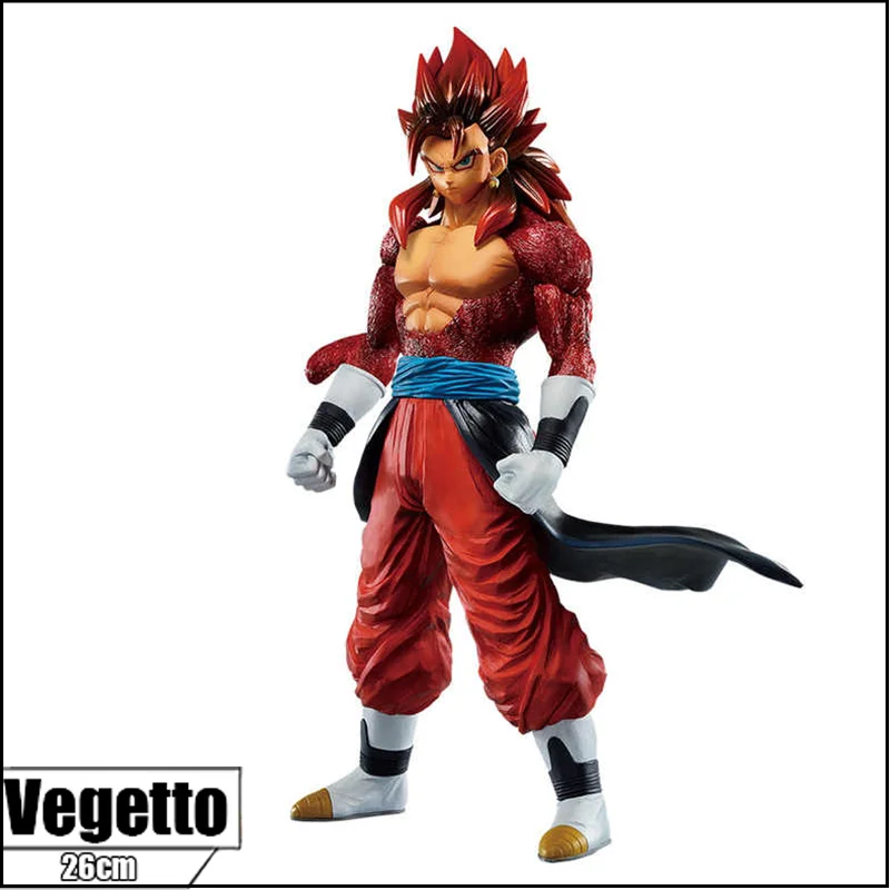 26cm Anime Dragon Ball Super Saiyan 4 Vegito Figurine Vegetto SSJ4 PVC Action Figure Collection Model Toys for Children Gifts