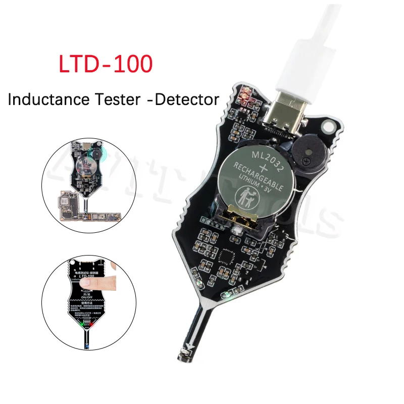 XL LTD-100 Motherboard Coil Tester for PC Repair Electromagnetic Induction Quick Fault Check Coil Tester Inductor Detector Tools