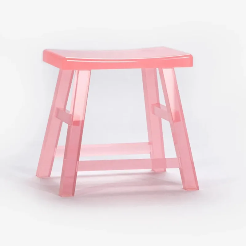 

Living room pink stool modern simple dopamine low stool