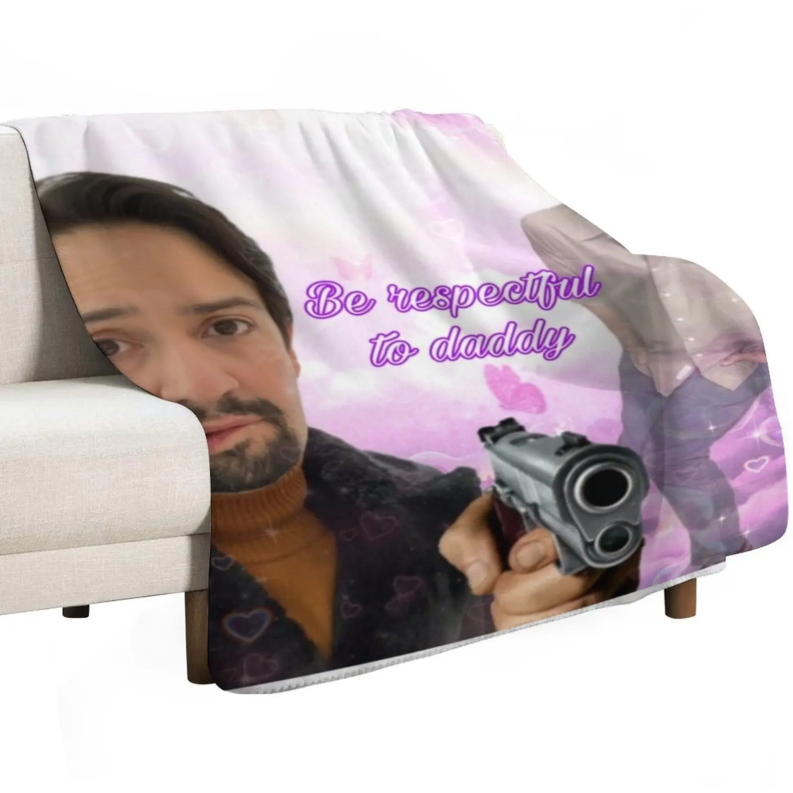 Be respectful to daddy Throw Blanket Sofa Summer Beddings Heavy Vintage Warm Flannel Blankets