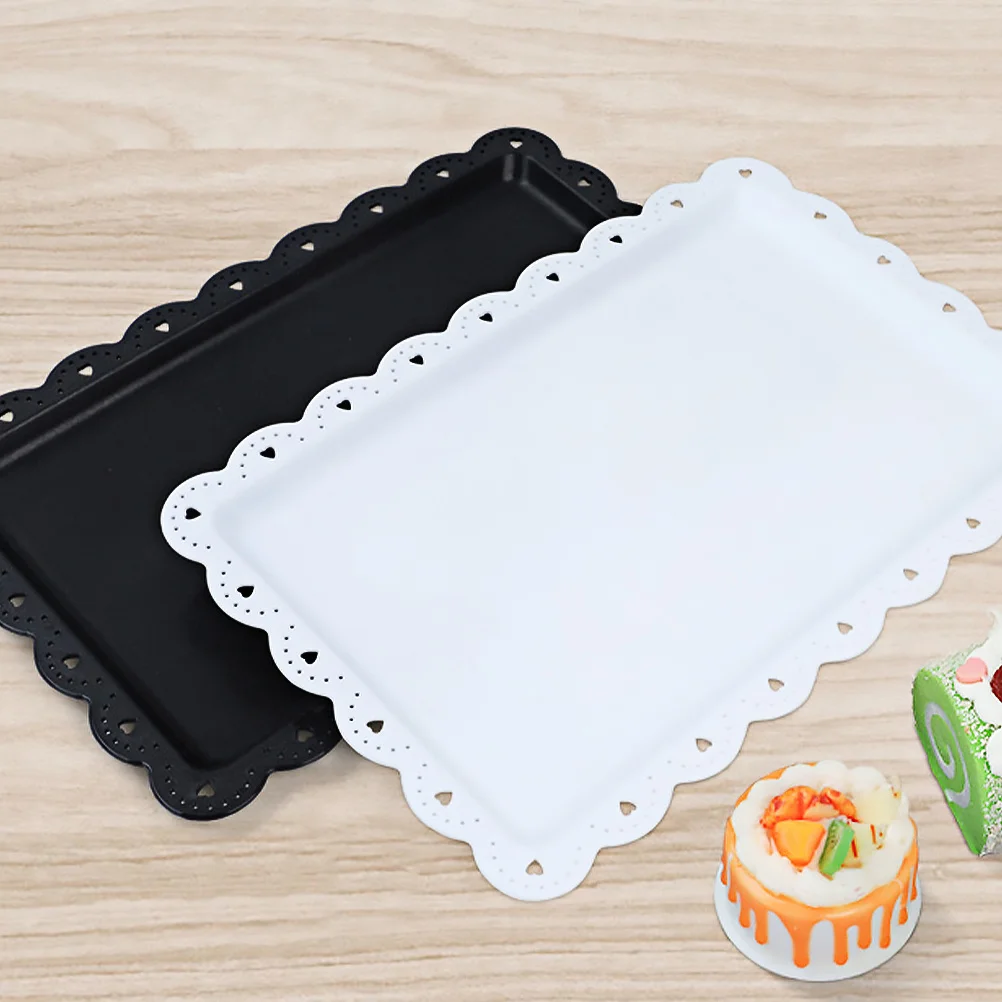 

2Pcs Cake Tray Plastic Cupcake Display Stand Snack Holder for Wedding Birthday Dessert Party Supplies Cake Tray