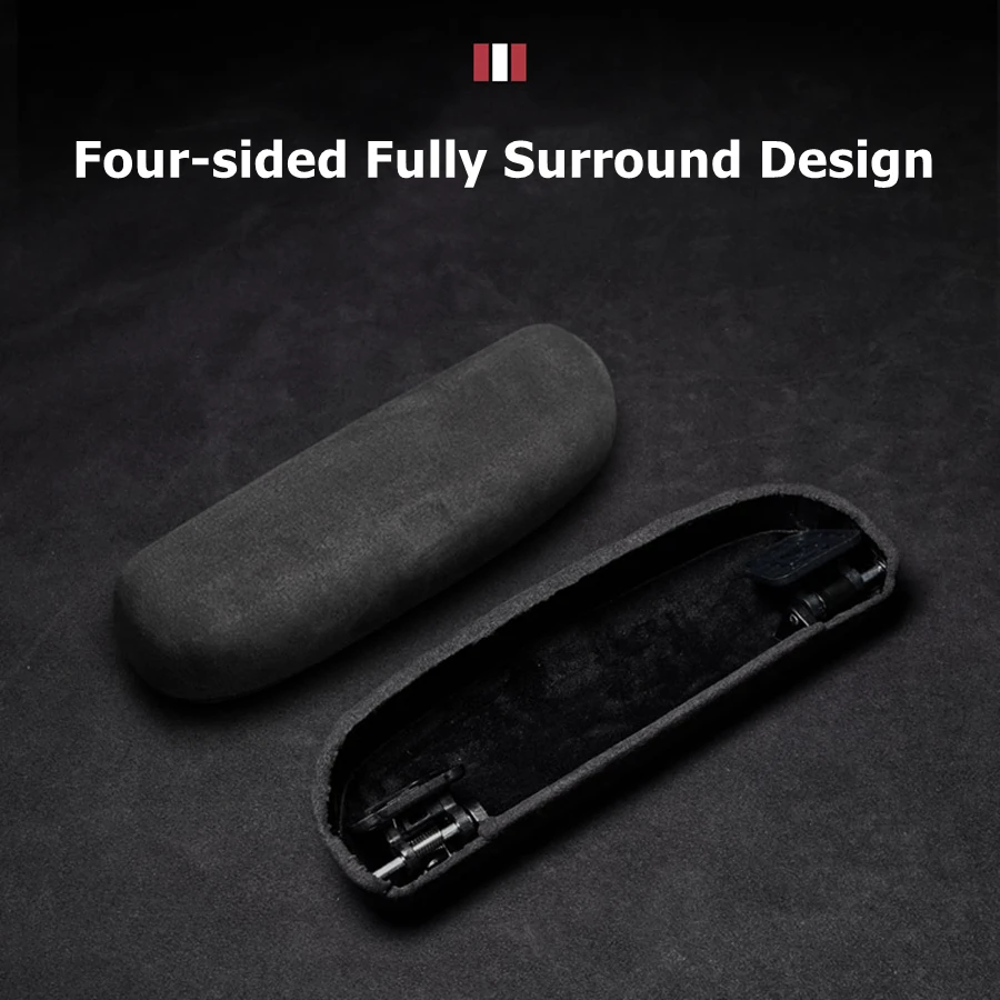 For VW ID4 ID6 ID3 All Series Alcantara Glasses Sunglasses Case Holder Grab Handle Flocked Storage Box Save Place Non-toxic