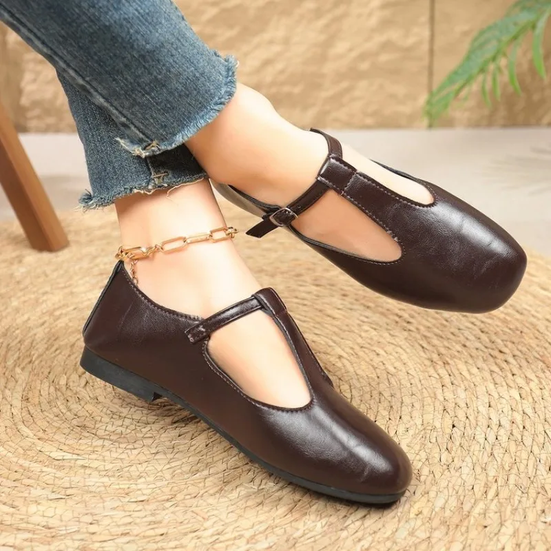 

Женские туфли Мэри Джейн в стиле ретро, с квадратным носком, на толстом каблуке, удобные и универсальные, с возможностью индивидуального заказа, большие размеры, туфли-лодочки