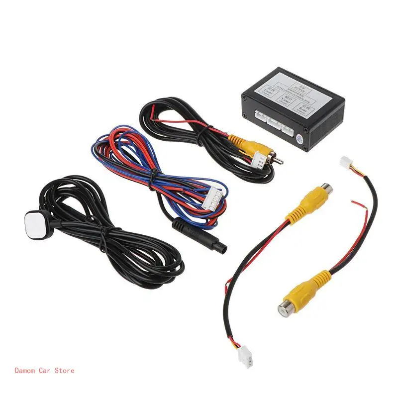 Car Camera Control Box 2 Way Camera System Front View Rear View Converter，2 Channel Control Box for CVBS &AHD