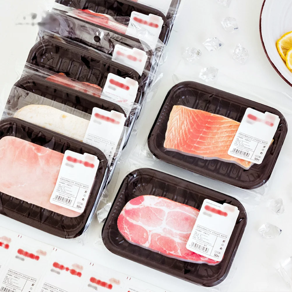 

1Pcs Colorful 3D Mini Food Shaped Notepads Good Stickiness Perfect Gift for Office Or Family Tearable Memo Sticker