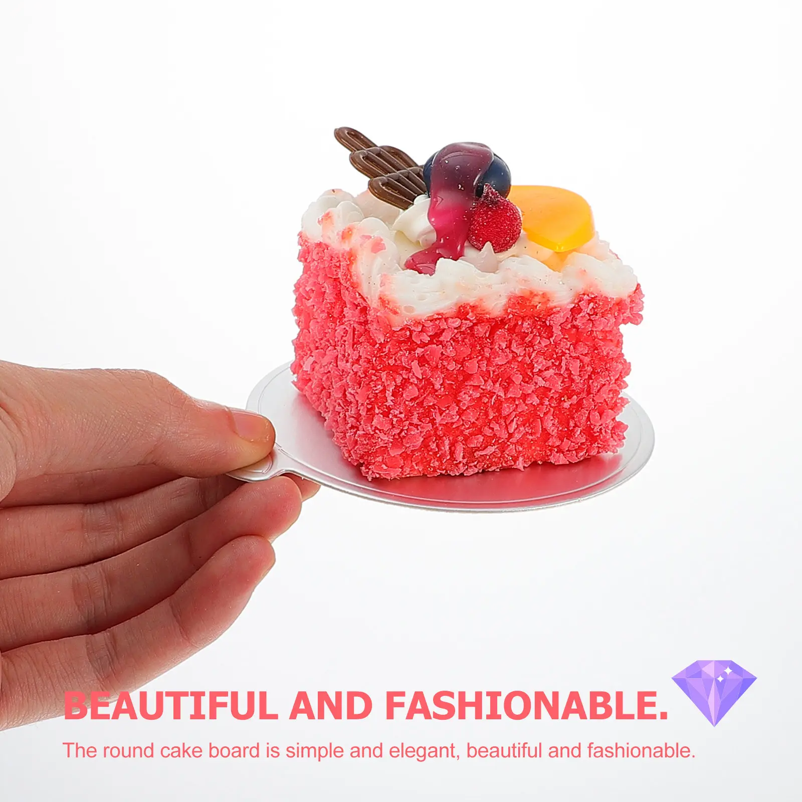 100Pcs Silver Cake Pads Exquisite Baking Accessories for Weddings Birthdays Showers Engagement Banquets Cake Boards