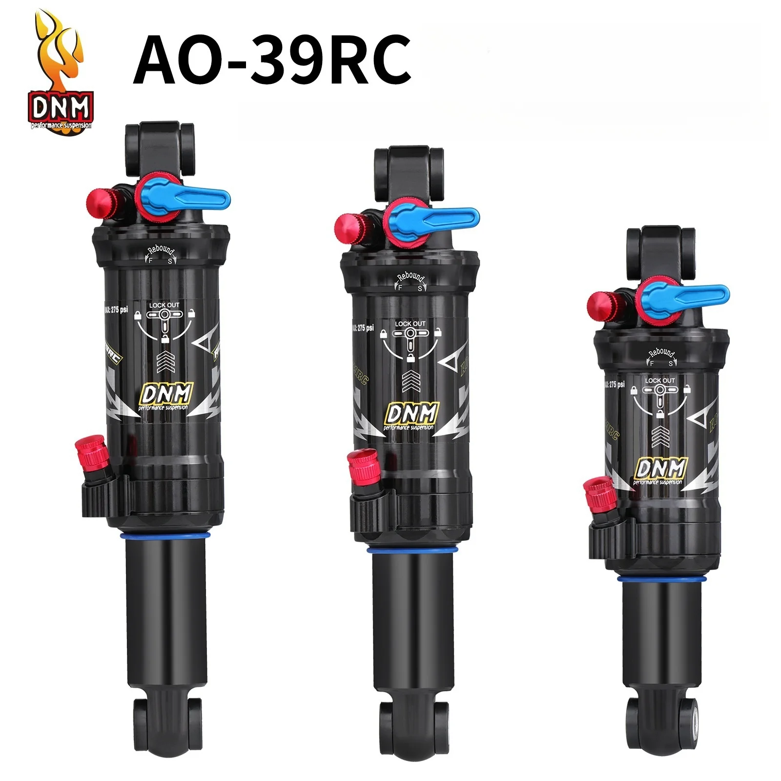 DNM AOY-39 الدراجات الجبلية دراجة مانع الصدمات الخلفي 165/190/200 مللي متر امتصاص الصدمات دراجة الصدمات الخلفية ل XC/Trail الإنحدار #2