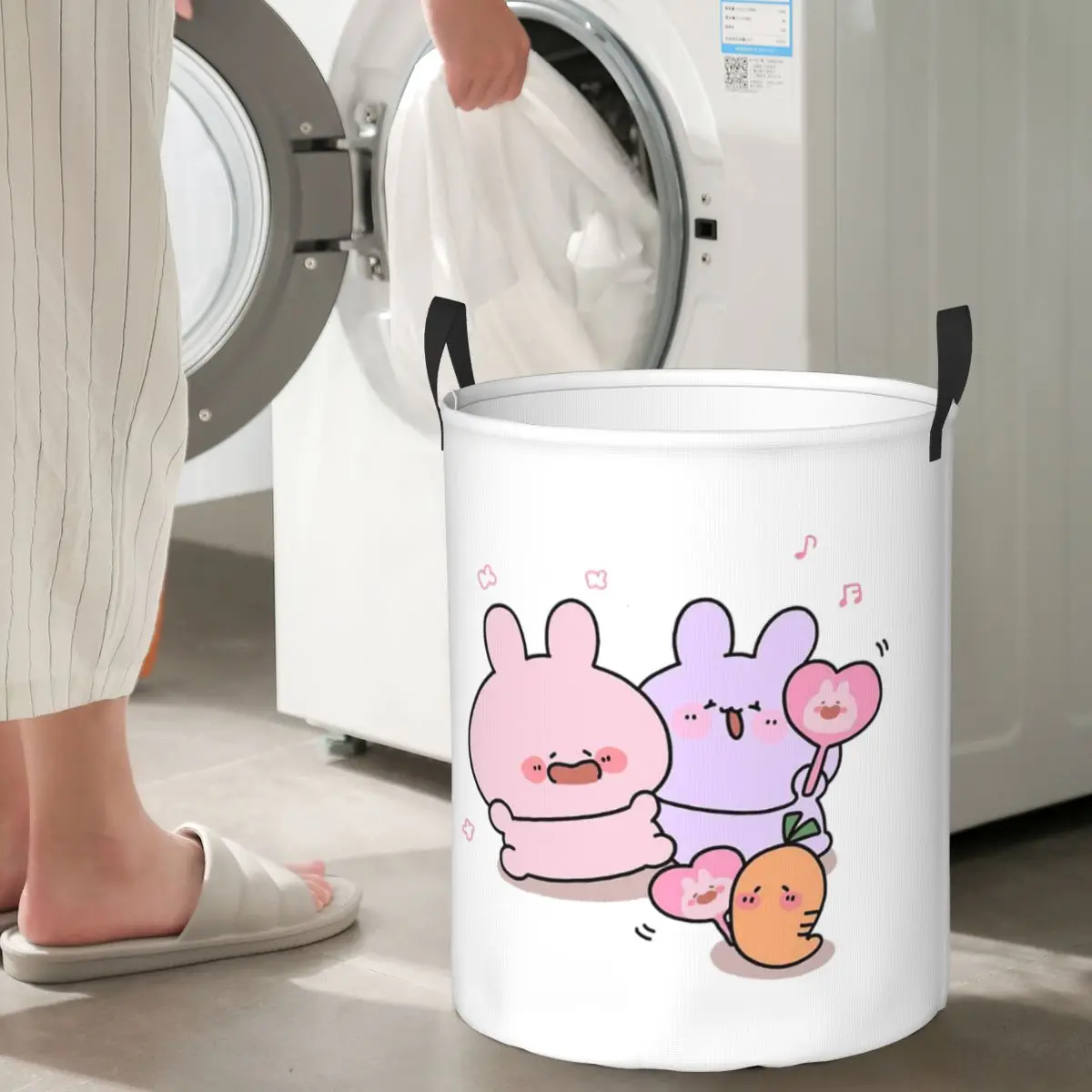 

Складная корзина для белья Asamimichaan Cute Asamimi: для грязной одежды, игрушек, хранения, домашний органайзер