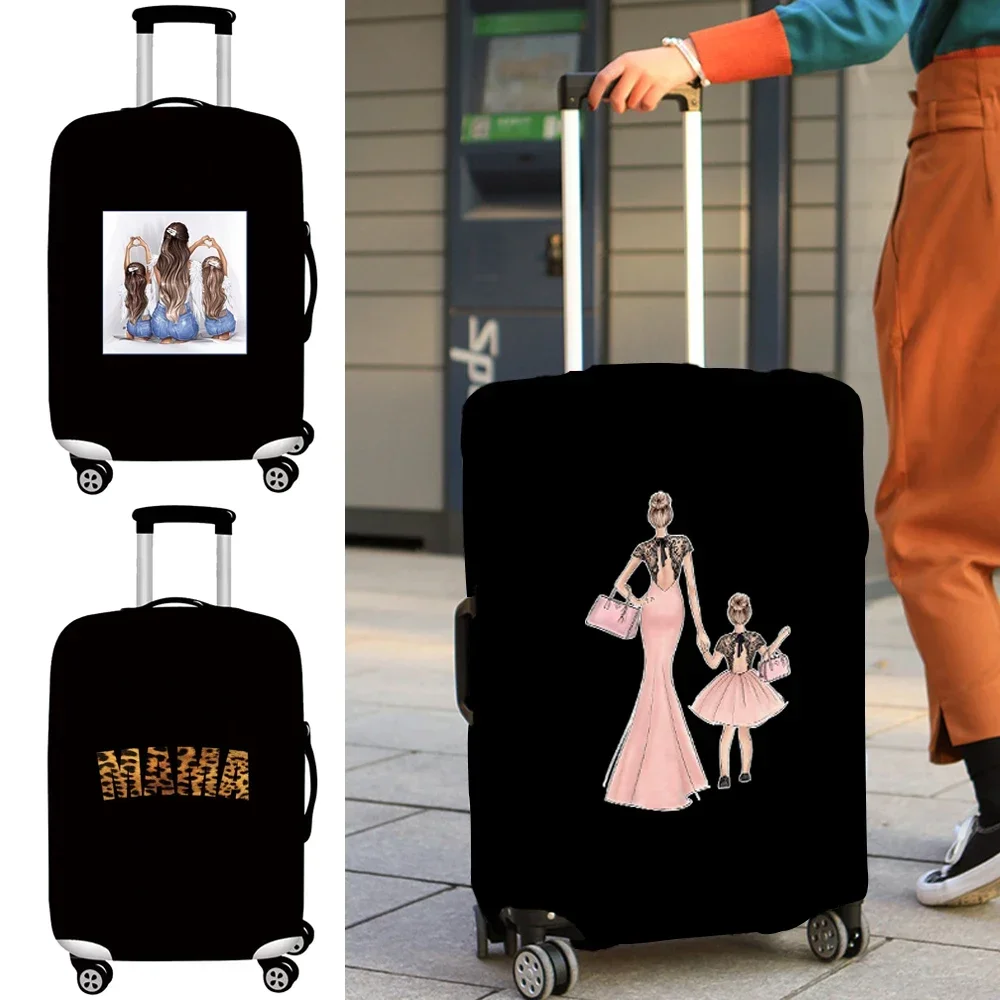 Travel Suitcase Cover Elastic Dust Cover Travel Luggage Dust Cover Mom Series 18-32 Sizes Wear Resistant Multiple Style Options