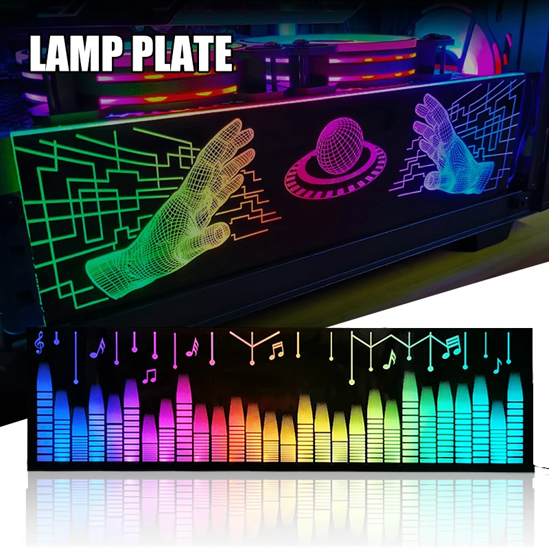 PC Case Panel RGB LED Light Board Backplate Chassis Decoration Modding For PC Decoration ND998