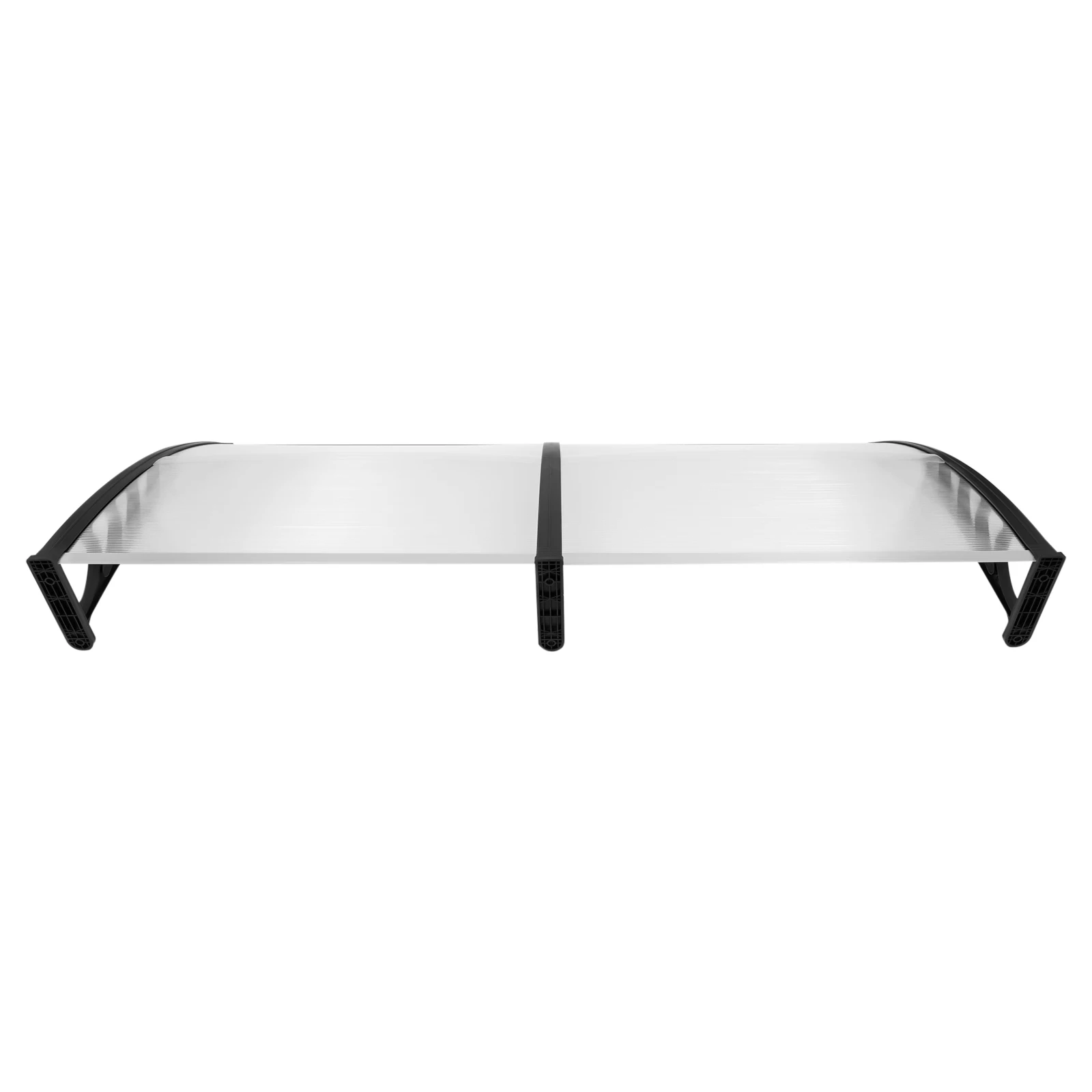 2026 Neu 90x200cm Wandmontierte Bogenförmige Überdachung aus Klarem Polycarbonat PC Moderne Design-Markise Wetterfester Sonnenschutz Regenschutz für Außenterrassen B1 Flammhemmend – Detail 17