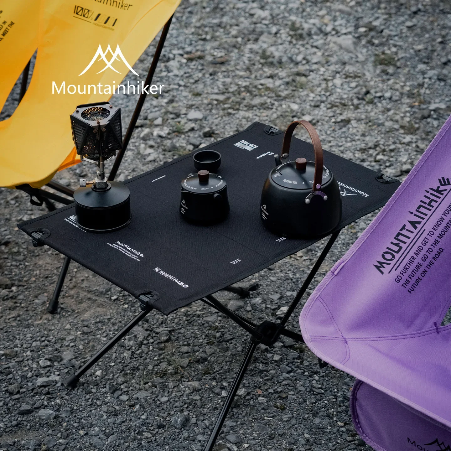 MOUNTAINHIKER Ultra-Light Outdoor Folding Table Aluminum Alloy Tactical Table for Camping Beach Fishing Car Use