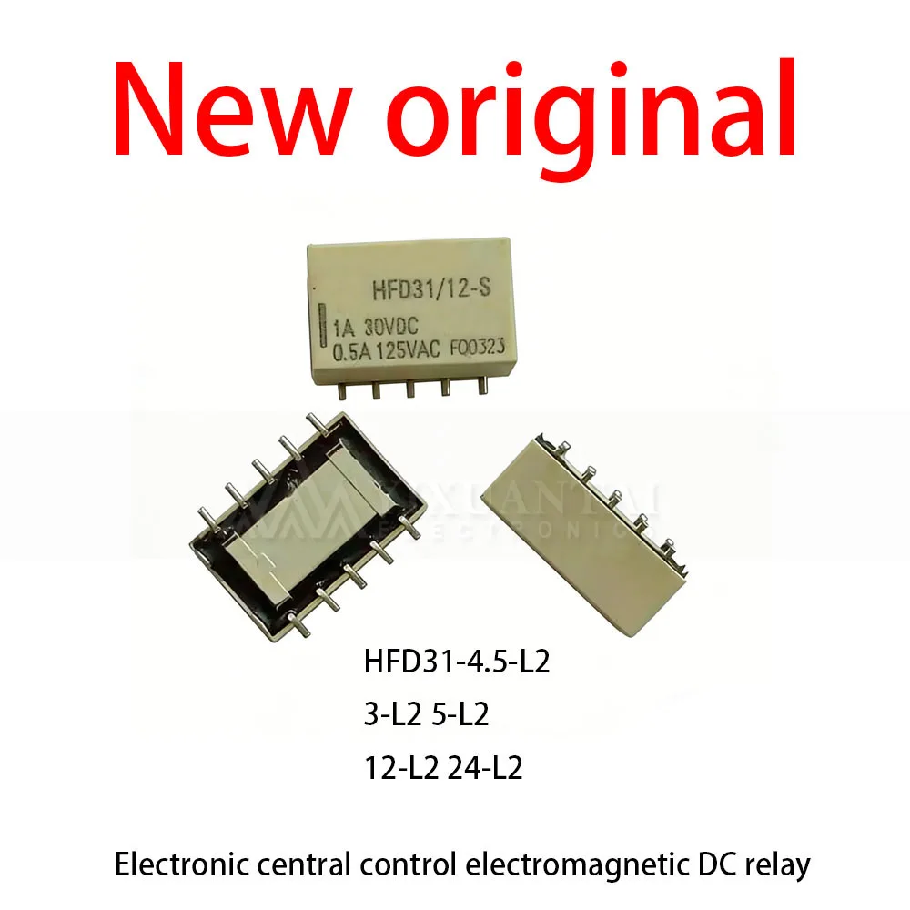 10 Pcs/Lot New original  HFD31-4.5-L2  3-L2 5-L2  12-L2 24-L2 Electronic central control electromagnetic DC relay