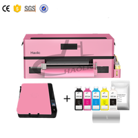 Haolike DTF Printer A3 XP600 DTF Printer Printing Machine 13Inch Direct To Film Ready To Ship With Shaker Powder Pink DTF