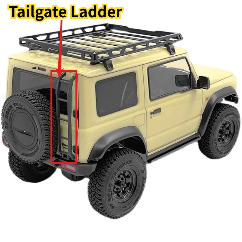 Tailgate Rear Ladder RC Part For MST J4 1/10 RC Crawler Scale Decor Custom Modification Upgrade Decor Replacement Accessories