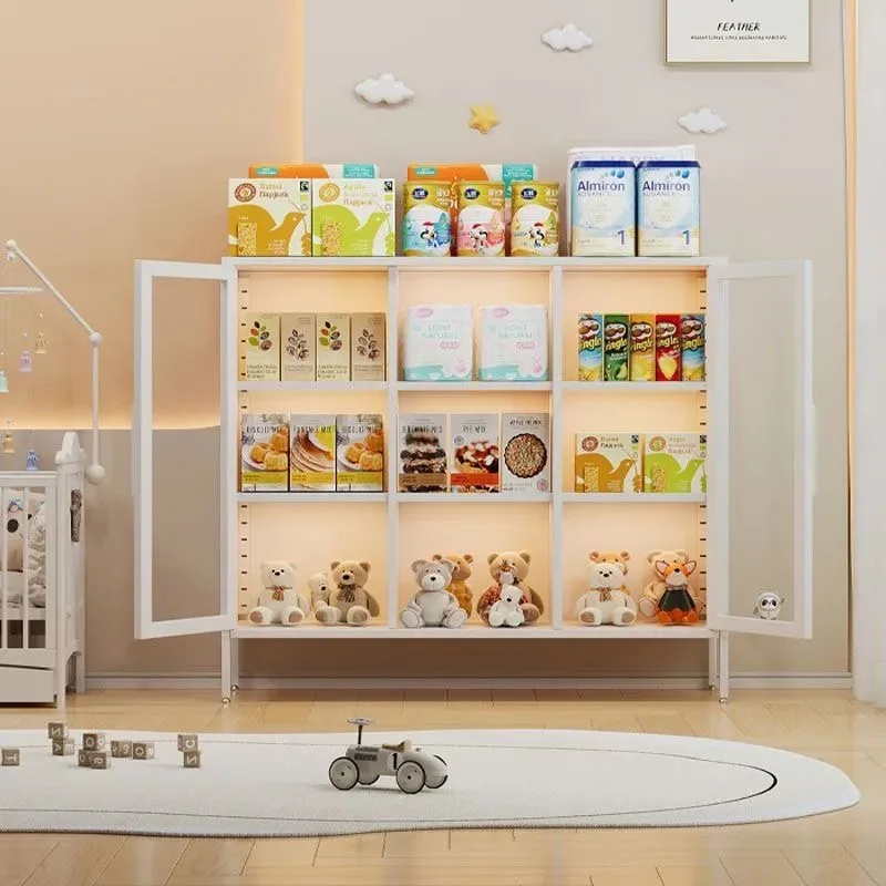 

Living Room Cabinet Sideboards Baby Rack Folding Storage Box Locker Large Capacity Flip Multifunction Storage Home Furniture