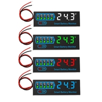 ABBN-18650 Li-Ion Lipo Lithium Test 7-55V Acid Battery Level Indicator Tester LED Display Meter Module Capacity Voltage Meter