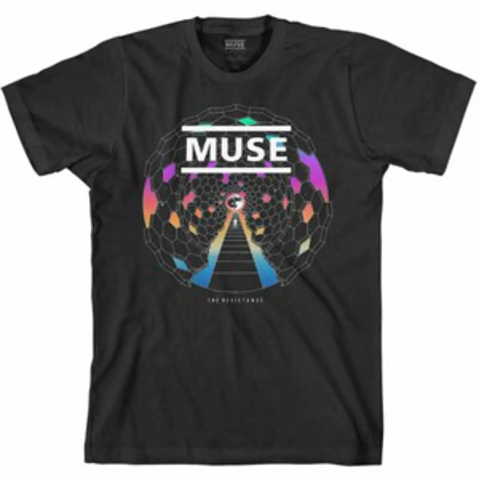 Muse 'Resistance Moon' Schwarz T Shirt NEU amp OFFIZIELL vintage Washed Comfortable Stylish streetwear Slightly fashion graphic