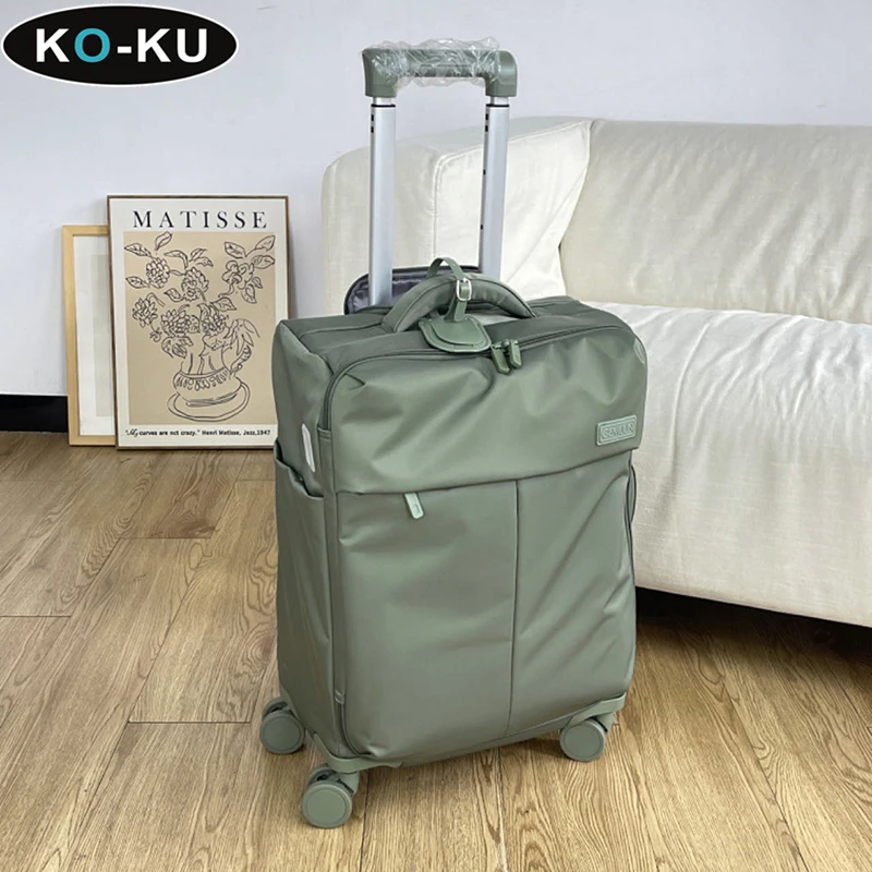 Ko-ku 2024 neue 20 Zoll ultraleichte Boarding Box 24 Zoll wasserdichte kratz feste Trolley-Box mit großer Kapazität Nylon-Stoff box