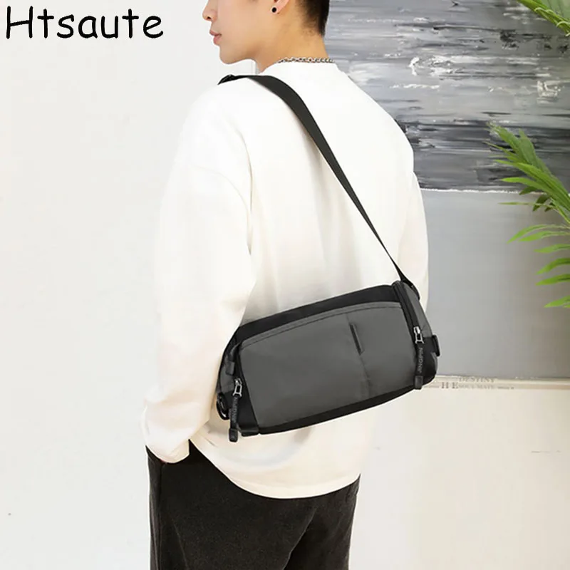 

Shoulder Bag For Men Handbags Messenger Business Briefcase Large Capacity Multifunction Fashion Casual Waterproof Bucket Shaped