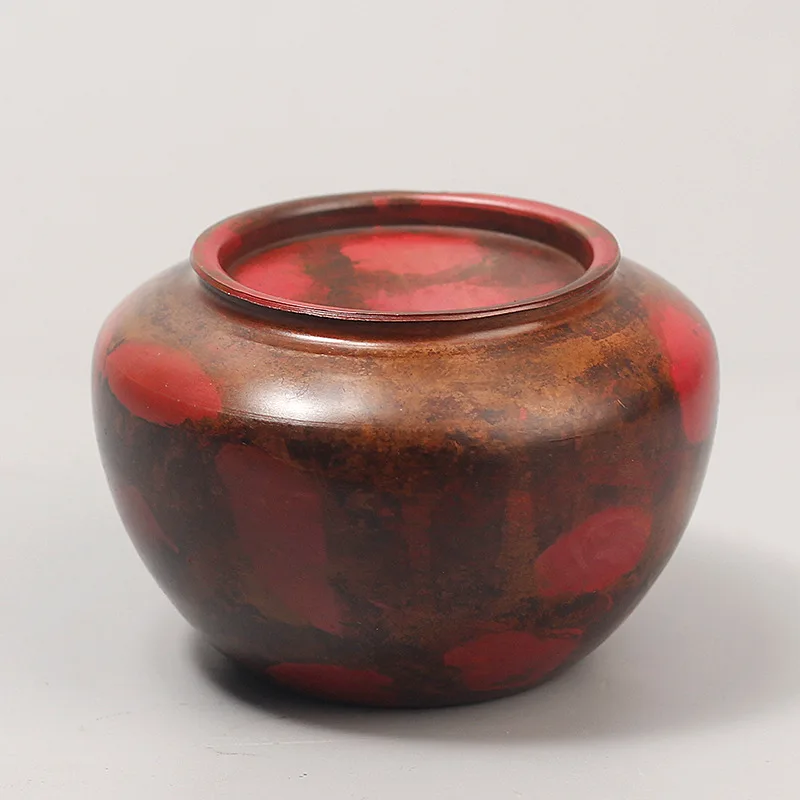 

Стирание чая с крышкой, домашнее использование, сожженный фиолетовый медный резервуар для остатков чая, водная конструкция, высококачественные аксессуары для чайной церемонии.