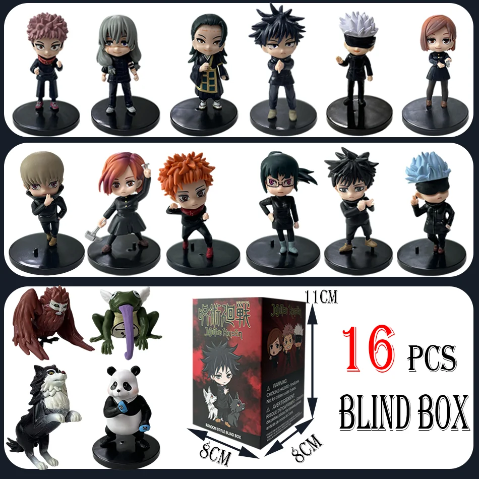 Jujutsu Kaisen Q نسخة 9 سنتيمتر الشكل Satoru Gojo Itadori Yuji Geto Suguru Nobara Megumi جمع هدايا عيد الميلاد والكريسماس