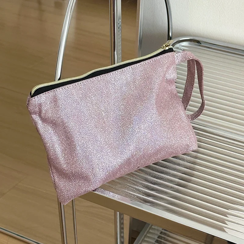 Borsa per il trucco portatile borsa per cellulare da donna portafoglio per chiavi borse per penne per ragazze borsa per il lavaggio impermeabile