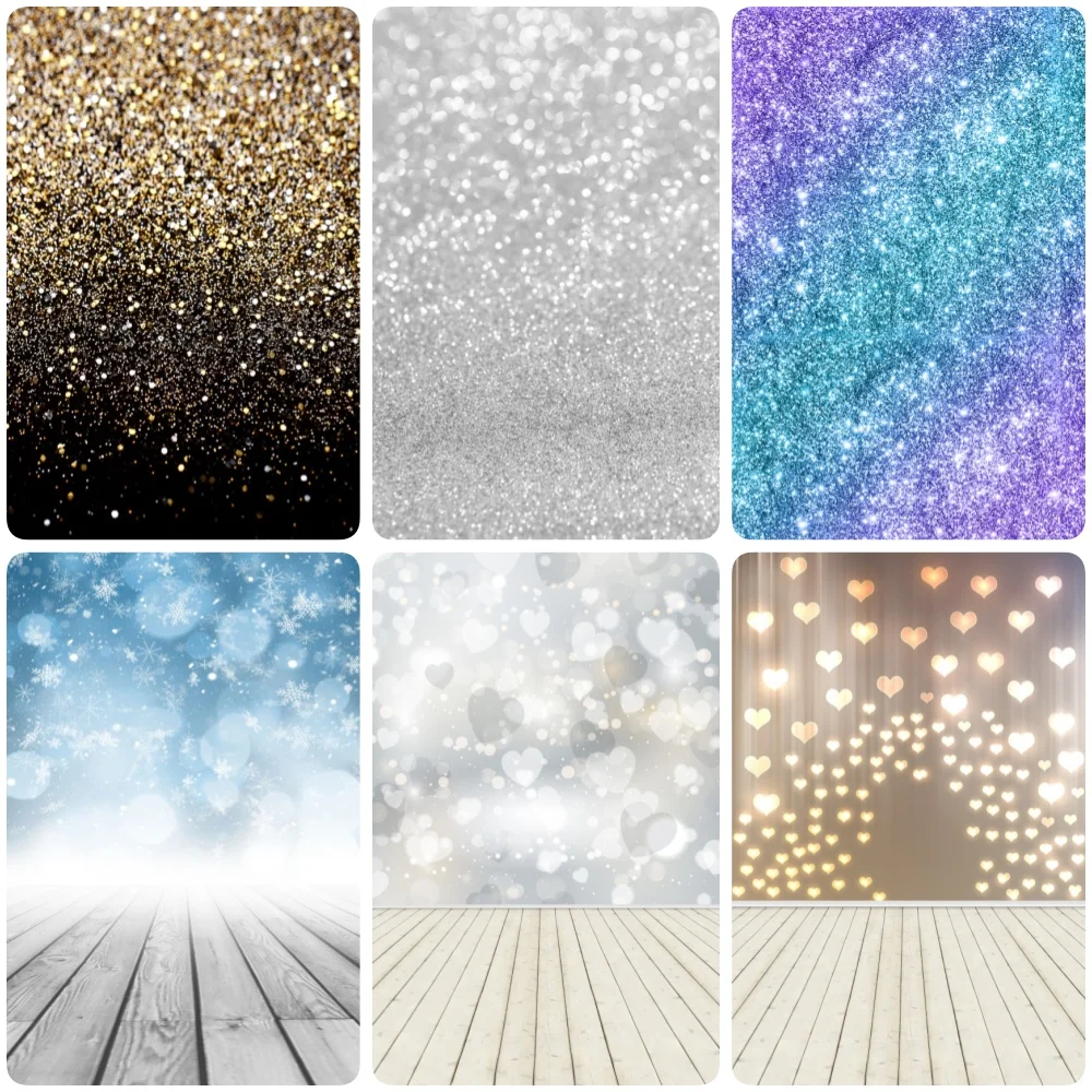 Dreamy Glitter Spots Background for Photography Gold Shiny Light Wedding Baby Shower Birthday Party Backdrop Photo Studio Props