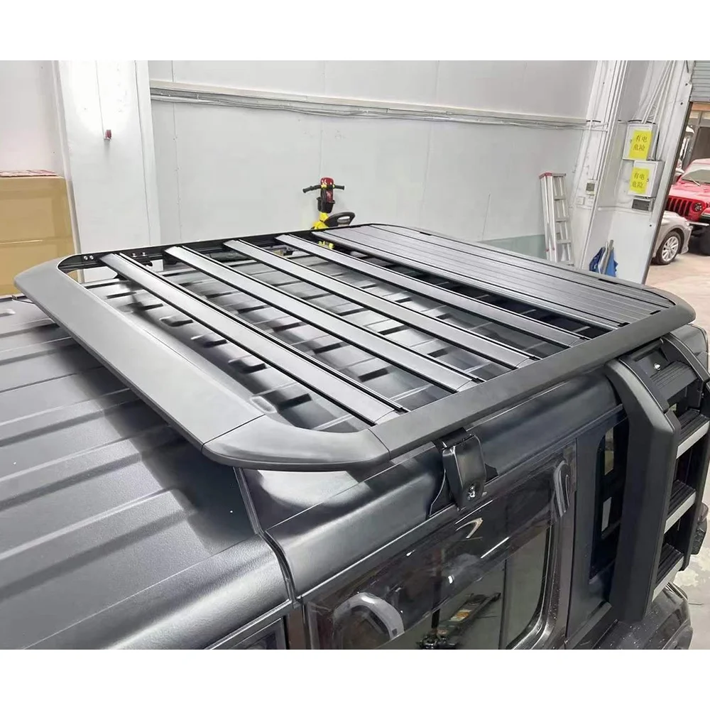 Maiker Offroad Exterior Accessories Multifunctional Roof Platform for Wrangler JK JL Roof Rack Rail Frame Luggage Carrier