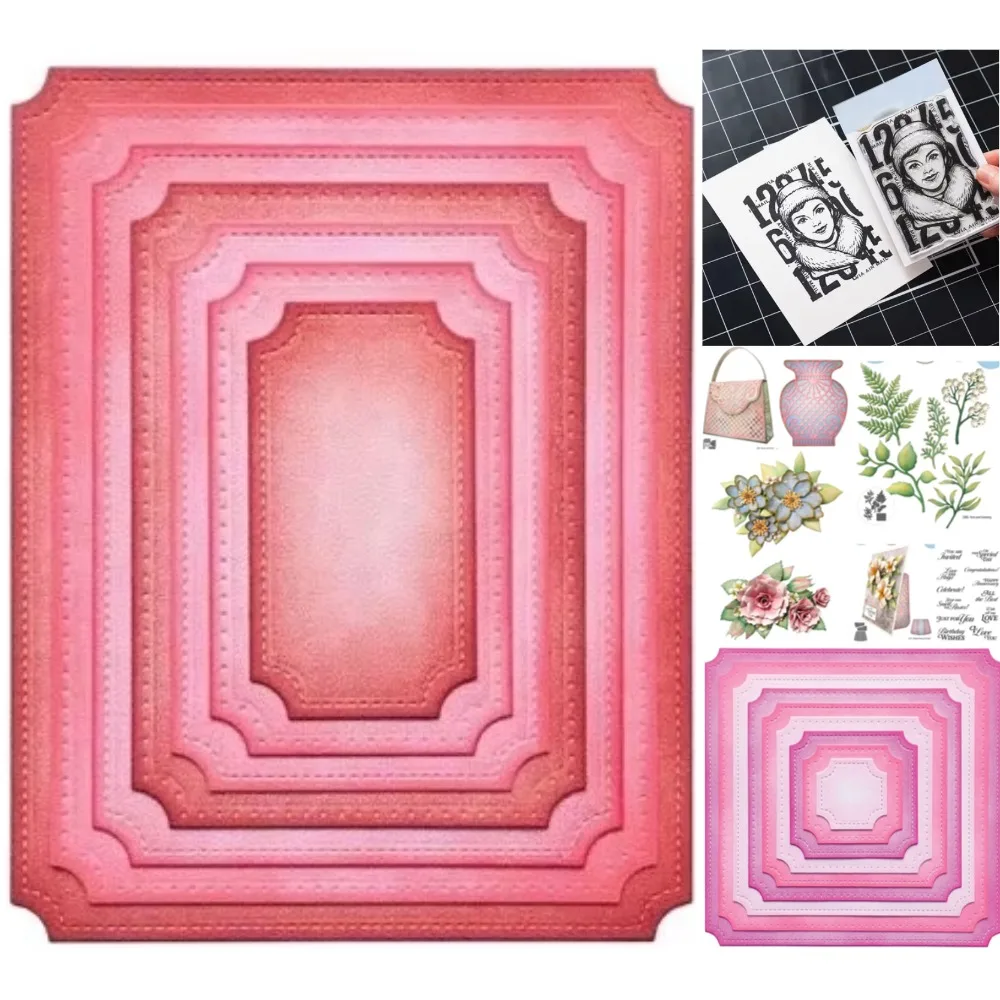 Stamps Cutting Scrapbook Diary Decoration Stencil Embossing Template DIY Greeting Card Handmade 2025 NEW Dies Vases and Flowers