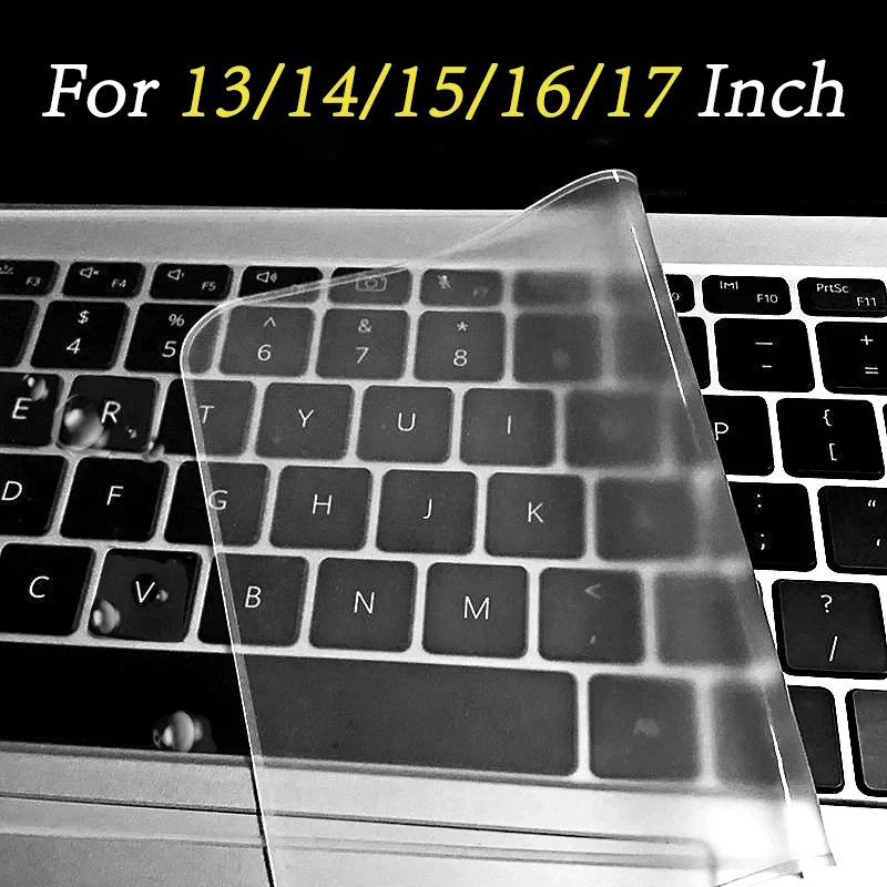 

Universal Keyboard Cover For 13-14 Inch And 15-17 Inch Laptop Notebook Silicone Protector Skin Laptops Dustproof Protective Film