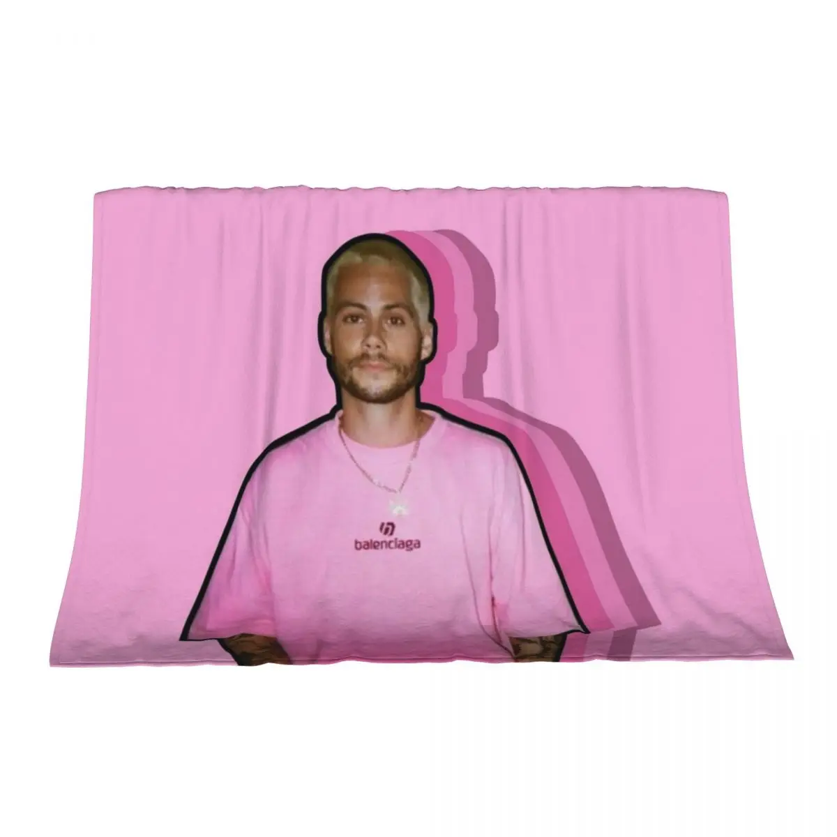 

Dylan Obrien Collage Throw Blanket Designers wednesday Travel Quilt Blankets