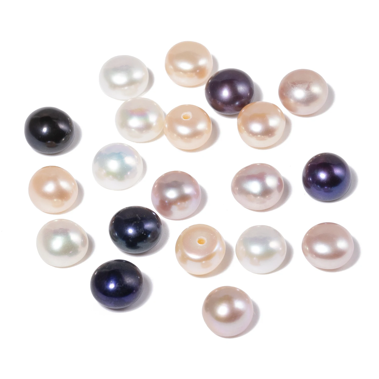 6mm Natural Fresh Water Pearl Bread Shape Loose Spacer Bead For Jewelry Making DIY Daily Wearing Holiday Party Gifts Accessories
