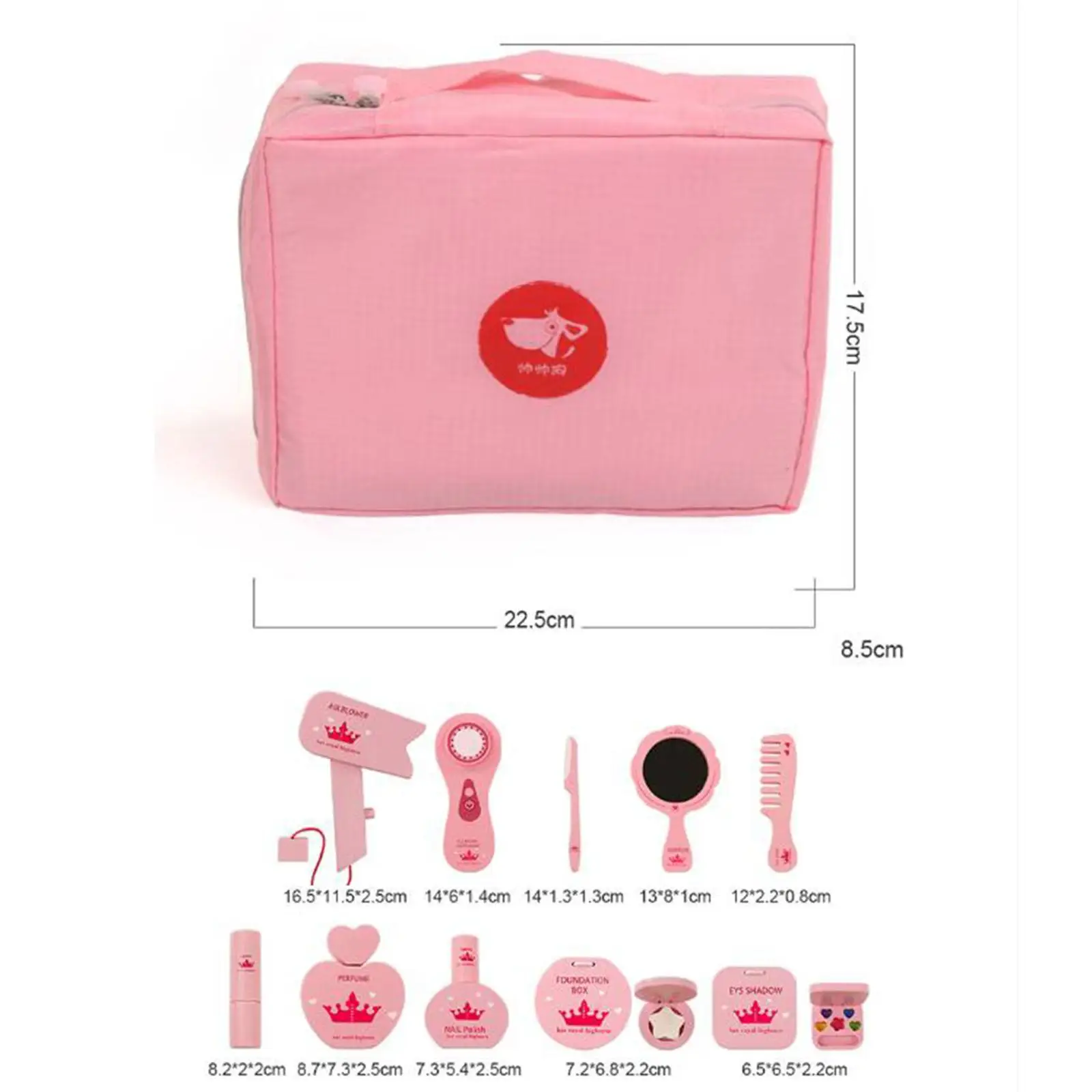 Ensemble de maquillage de jeu pour enfants avec sac à main, kits de maquillage princesse créatifs, cadeau pour petites filles, cadeaux pour enfants