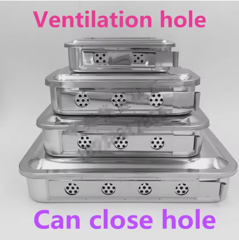 Container storage cassette sterilizing case 304 Stainless steel high temperature pressure disinfection box Medical instrument