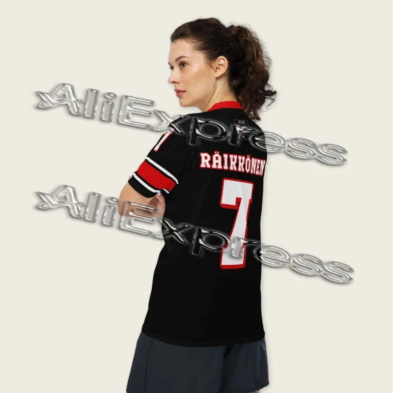 

Raikkonen 7_ Football Jersey_ – I8 F1 Series Men's and Women's Motorcycle Racing Cycling Sports Casual T-shirt