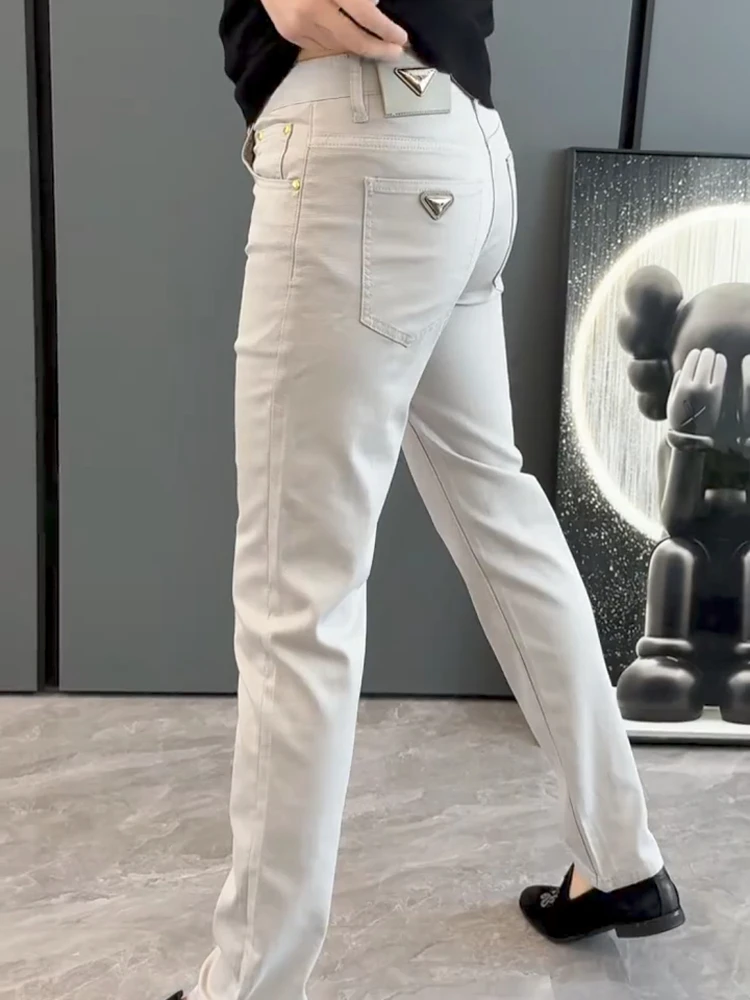 

Fashionable Comfortable High-Quality Men's Jeans Spring Summer New Arrival Casual Personality Trendy Wide Leg Pocket Detail W...