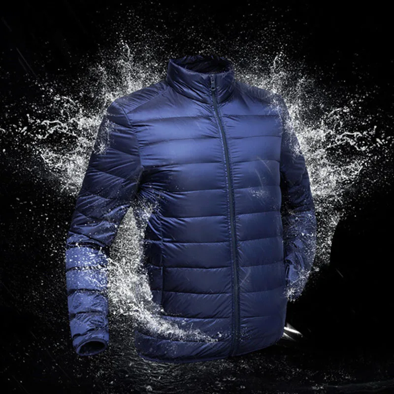 6xl Winter Männer 50% Daunen Parkas Jacken Männer wasserdicht wind dichte Enten Daunen jacken Mantel die ganze Saison Kapuze Parkas Oberbekleidung männlich