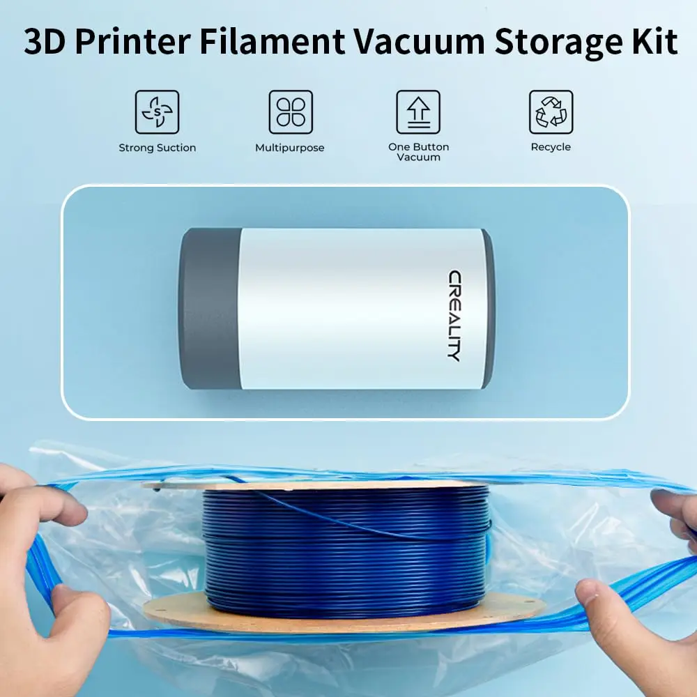 Creality 3D Printer Filament Storage Bags Filament Vacuum Bags,Proof Humidity Resistant Keeping Filament Dry,Vacuum Storage Bags