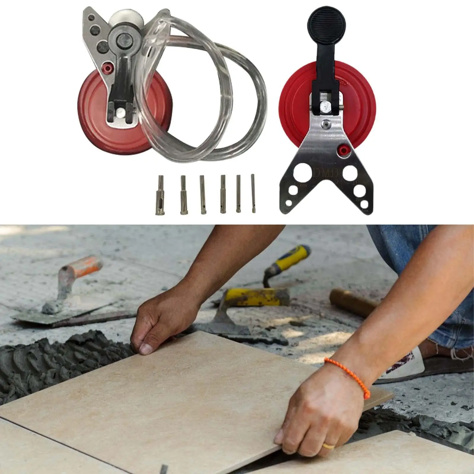 

Tile Glass Openings Locator Accessories, Tile Smooth Surface 14mm to 50mm Adjustable Glass Ceramic Tile Hole Opening Locator