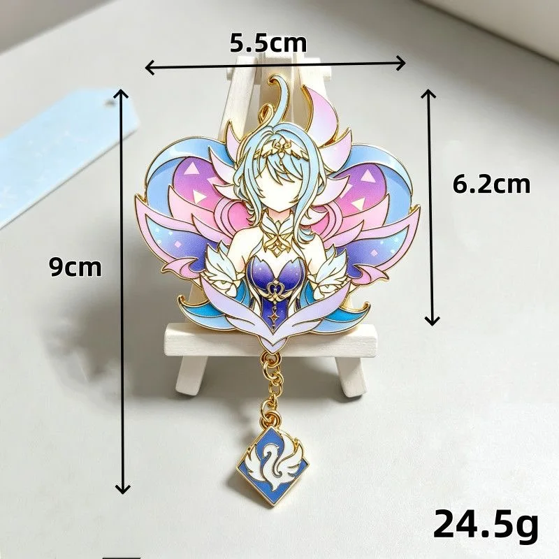 Genshin Impact Odette Spessiva Anime Cosplay Abzeichen Anastasya Feodorovna Sandrone Snezhnaya Pins Halloween-Accessoire Weihnachtsgeschenke – Detail 1