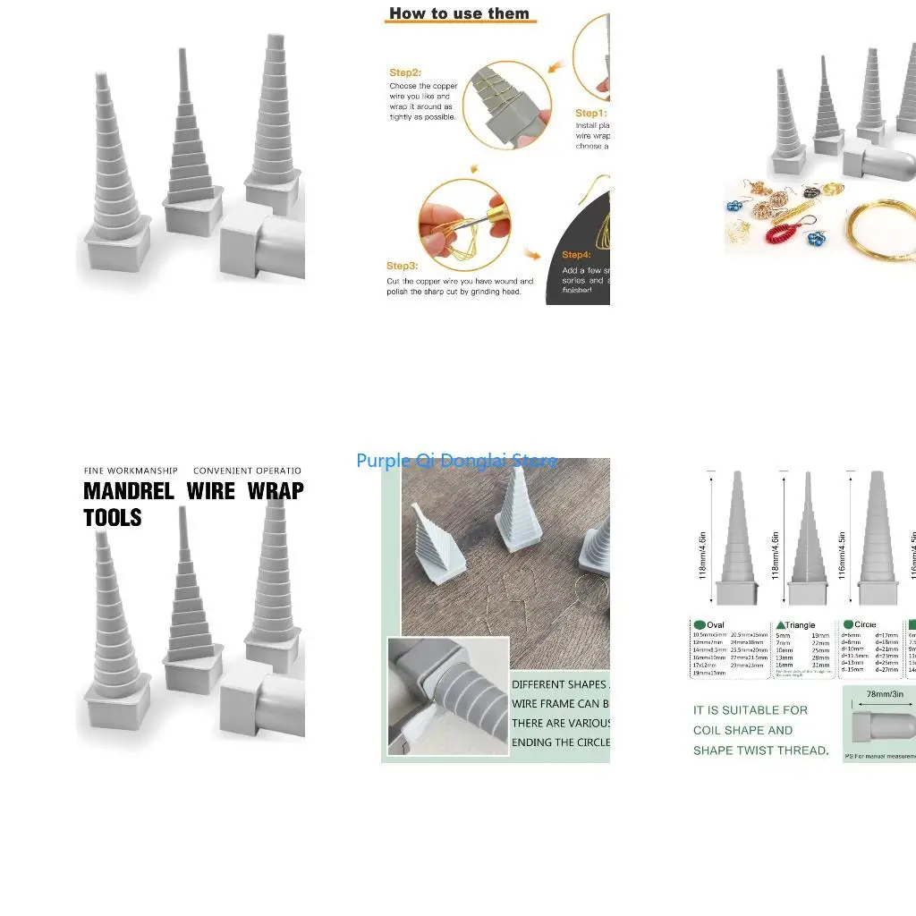 L21E Plastic Tower Bobbin Tower Hand Winding Rod Jewelry Beaded DIY Modeling Tool