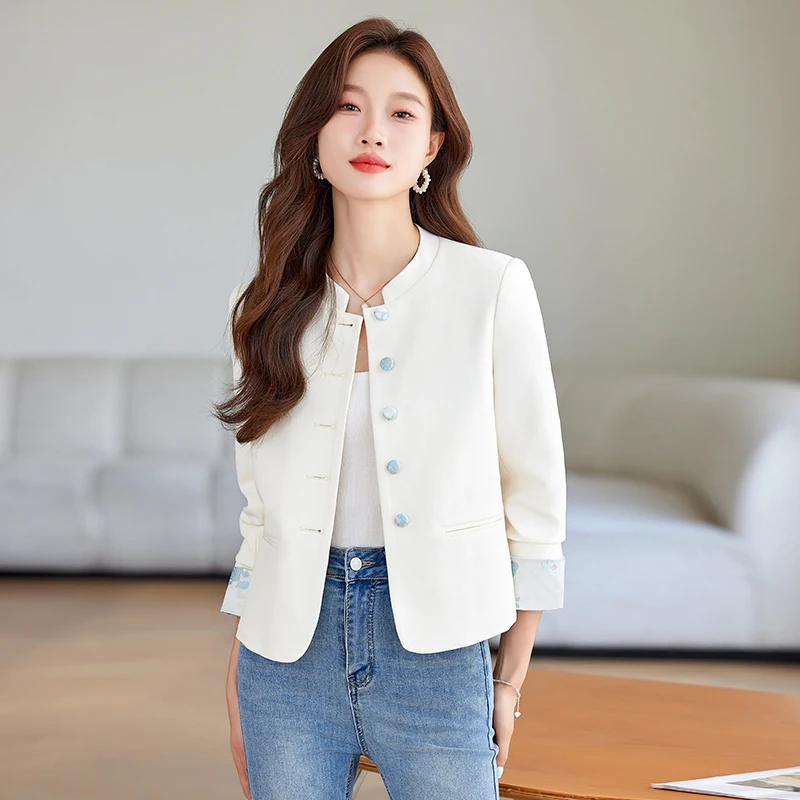 Elegant OL Styles Formal Blazers Jackets Coat for Women Career Interview Jackets Coat Professional Office Work Wear Outwear Tops