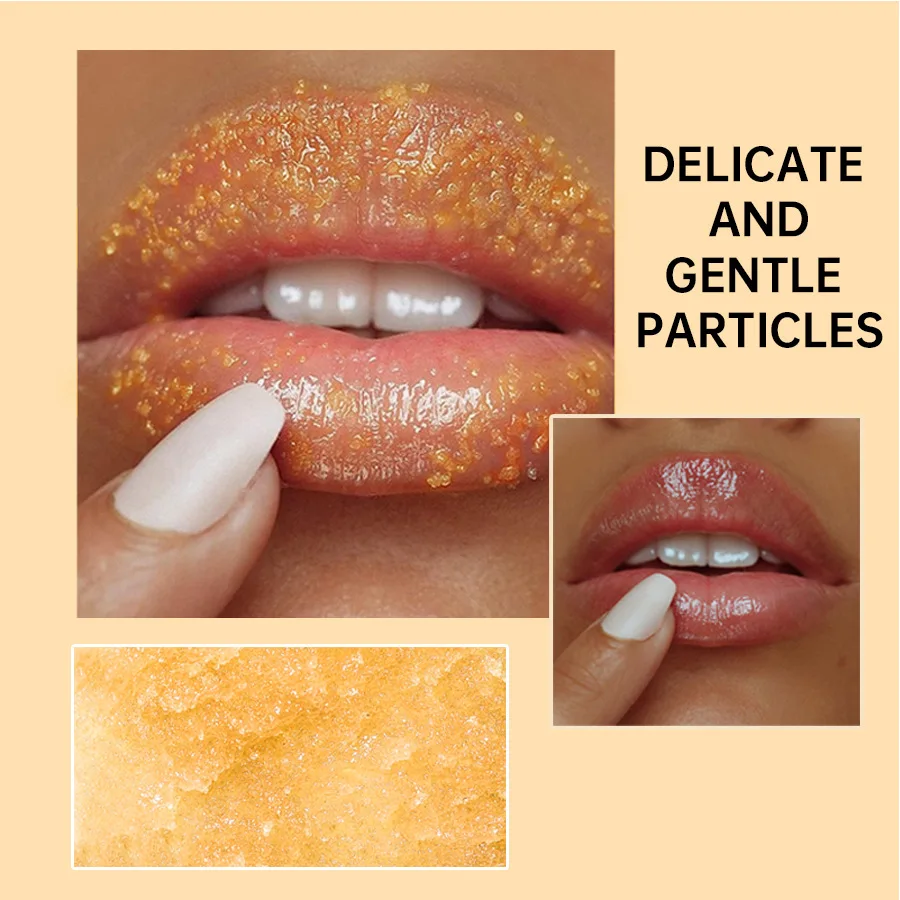 Turmeric Lemon Lip scrub Deep cleansing Exfoliating Fading lip lines Brightening Moisturizing skin rejuvenation Skincare