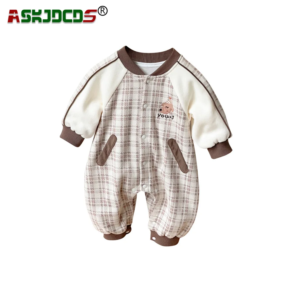 

Stylish and Festive Baby Boy Romper: Perfect Outfit for Full Moon Hundred Days Celebrations, Autumn Jumpsuits Newborns 0-24M