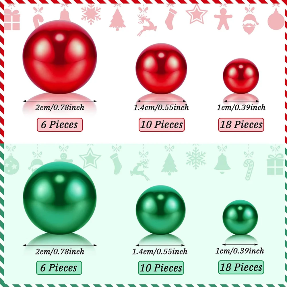 Christmas vase filling used for vase filling hydrogel beads candle  decoration used for Christmas family table party decoration